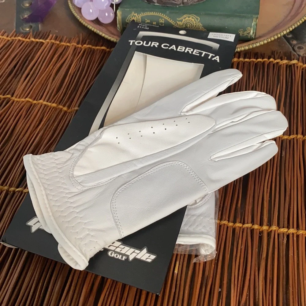 Tour Cabretta White Golf Gloves